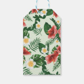 Rustikales tropisches Baby Wildrots Boys Birthday Geschenkanhänger (Rückseite)