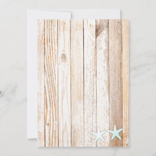 Rustikales türkisblaues Brautparty Einladung (Rückseite)