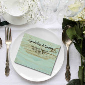 Rustikales Türkisblütenthema Holz Western All In One Einladung