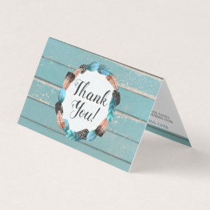 Rustikales türkisfarbenes Holz & Feather Arrow Vie