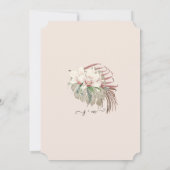 Rustikales Twinkle Weißer Orchideenholz Einladung (Rückseite)