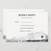 Rustikales UAWG Einladung (Vorne/Hinten)