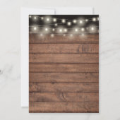 Rustikales Überraschungs-Party 50. Hochzeitstag Einladung (Rückseite)