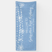 Rustikales und dennoch traumhaftes Winterwunderlan Banner (Vertikal)