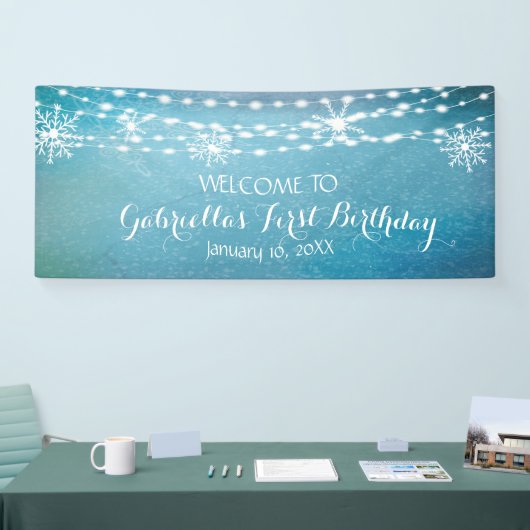 Rustikales und dennoch traumhaftes Winterwunderlan Banner (Messe)