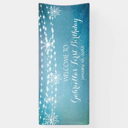 Rustikales und dennoch traumhaftes Winterwunderlan Banner (Vertikal)