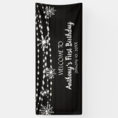 Rustikales und dennoch traumhaftes Winterwunderlan Banner (Vertikal)