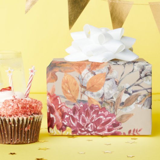 Rustikales und gemütliches Frühjahrspapier Geschenkpapier (Geburtstagsparty)