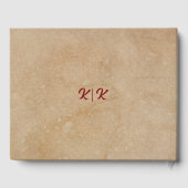 Rustikales und gemütliches Gästebuch für Herbst (Rückseite)