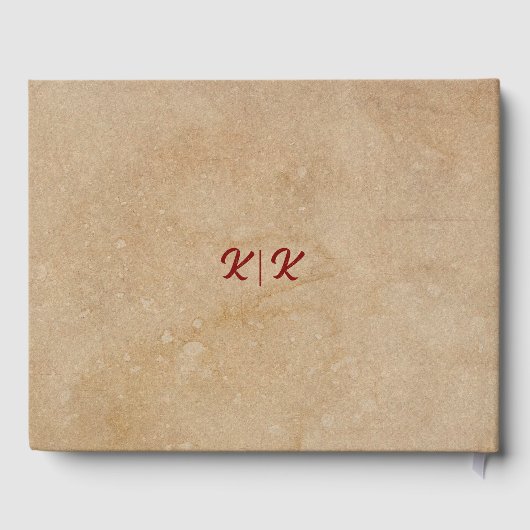 Rustikales und gemütliches Gästebuch für Herbst (Rückseite)