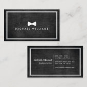 Rustikales und raffiniertes Männerlogo für klassis Visitenkarte (Vorne/Hinten)