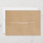 Rustikales Unternehmen für Schneeflocken Feiertagskarte (Rückseite)