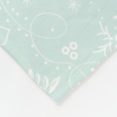 Rustikales Urlaubsmuster Weihnachtsfamilien Fotos Fleecedecke (Ecke)