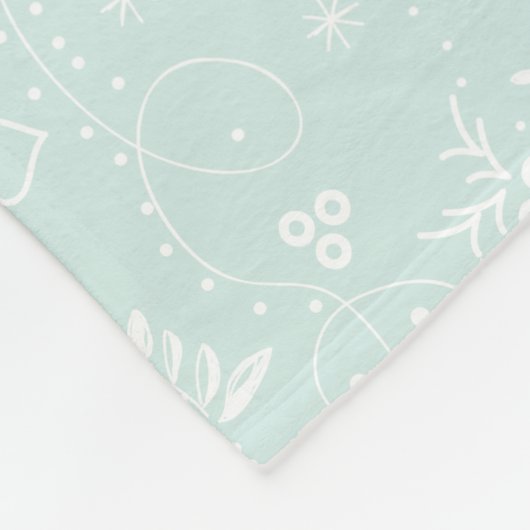 Rustikales Urlaubsmuster Weihnachtsfamilien Fotos Fleecedecke (Ecke)