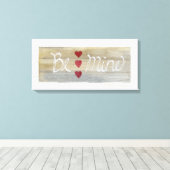 Rustikales Valentin sein meins Leinwanddruck (Insitu (Holzboden))