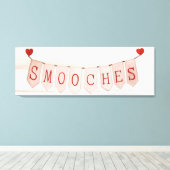 Rustikales Valentinbanner III Leinwanddruck (Insitu (Holzboden))