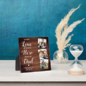 Rustikales Vater Gedicht Personalisiert 3 Foto Vat Fotoplatte (InSitu)