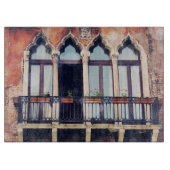 Rustikales Venedig Gebäude der Bestimmungsort-| Schneidebrett (Vorderseite)