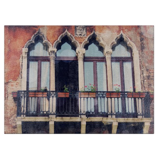 Rustikales Venedig Gebäude der Bestimmungsort-| Schneidebrett (Vorderseite)