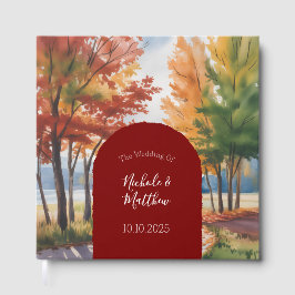 Rustikales Verändern der Blätter Hochzeit Gästebuch