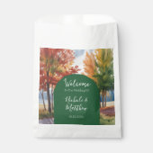 Rustikales Verändern der Blätter Hochzeit Geschenktütchen (Vorderseite)