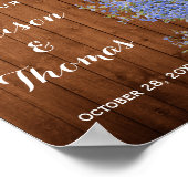 Rustikales Vergessen nicht mich Lights Poster (Ecke)