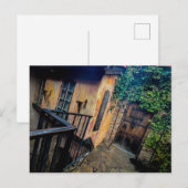 Rustikales, verwittertes Gebäude Postkarte (Vorne/Hinten)