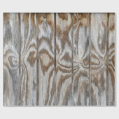 rustikales, verwittertes Holz Geschenkpapier (Flach)