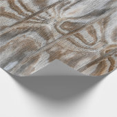 rustikales, verwittertes Holz Geschenkpapier (Ecke)