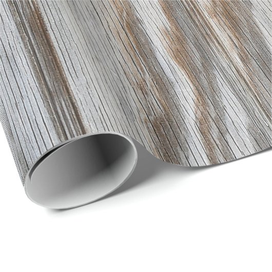 rustikales, verwittertes Holz Geschenkpapier (Rolleneckpunkt)