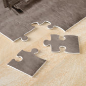 Rustikales verwittertes Scheunen-Puzzlespiel mit Puzzle (Seite)