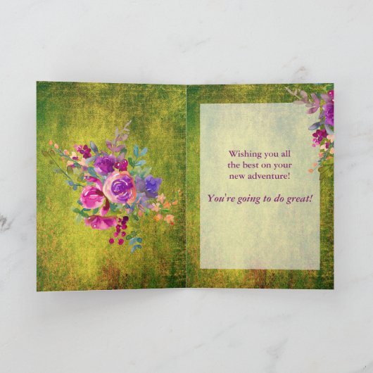 Rustikales viel Glück-Hufeisen Karte (Innenseite)