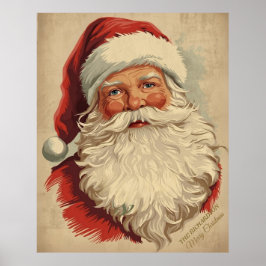 Rustikales Viktorianisches Santa Claus Poster