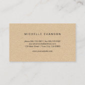 Rustikales Vintag Butterfly-Logo Visitenkarte (Rückseite)