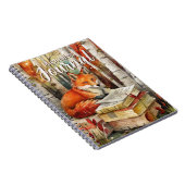Rustikales Vintag Fox Books Woodland Journal Notizblock (Rechte Seite)