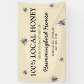 Rustikales Vintag Honey-Geschäft Banner (Vertikal)