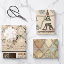 Rustikales Vintag Romantisches Paris