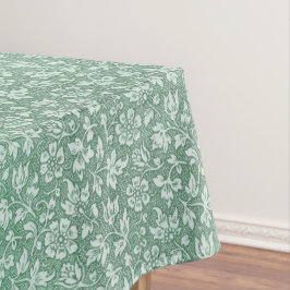 Rustikales Vintag Sage Green Floral Muster Tischdecke