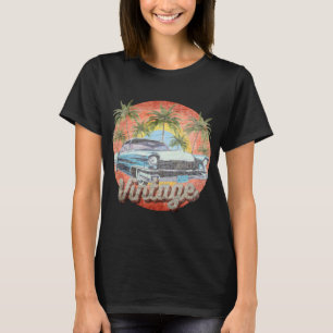 Rustikales Vintage Car Sommerurlaub T-Shirt