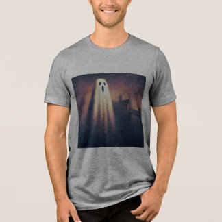 Rustikales Vintage-Design eines alten Halloween-Ge Tri-Blend Shirt