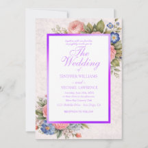 Rustikales Vintage-personalisiertes Blumenrosendes