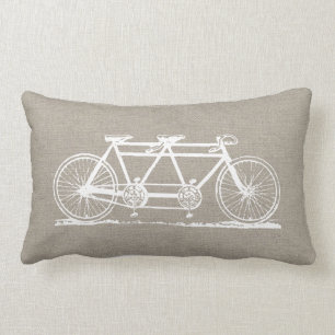 Rustikales Vintage-Tandemfahrrad Lendenkissen