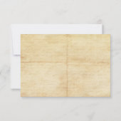 Rustikales Vintages Adventure Wedding RSVP Card Karte (Rückseite)