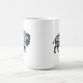 Rustikales Vintages Amerika Bison Kaffeetasse (Mittel)