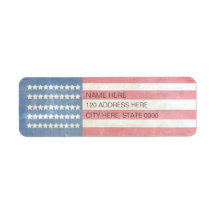 Rustikales Vintages amerikanisches Flag-Rücksendes
