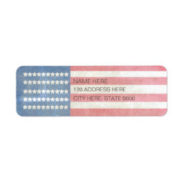 Rustikales Vintages amerikanisches Flag-Rücksendes