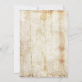 Rustikales Vintages Bauernhaus Küche 75. Geburtsta Einladung (Rückseite)