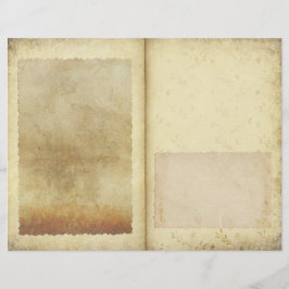 Rustikales Vintages Blumenparchment im Stil einer