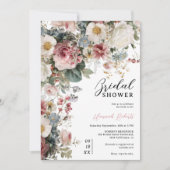 Rustikales Vintages bohobardenes Brautparty Einladung (Vorderseite)