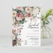 Rustikales Vintages bohobardenes Brautparty Einladung (Stehend Vorderseite)